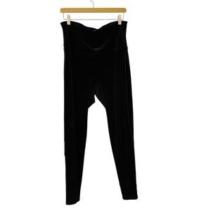 Spanx Ready To Wow Velvet Leggings 1X Black Dressy